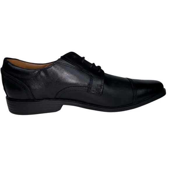 Clarks Mens Size 11.5 Oxford Dress Shoes Dresslite Cap Toe Black Leather New main image 5